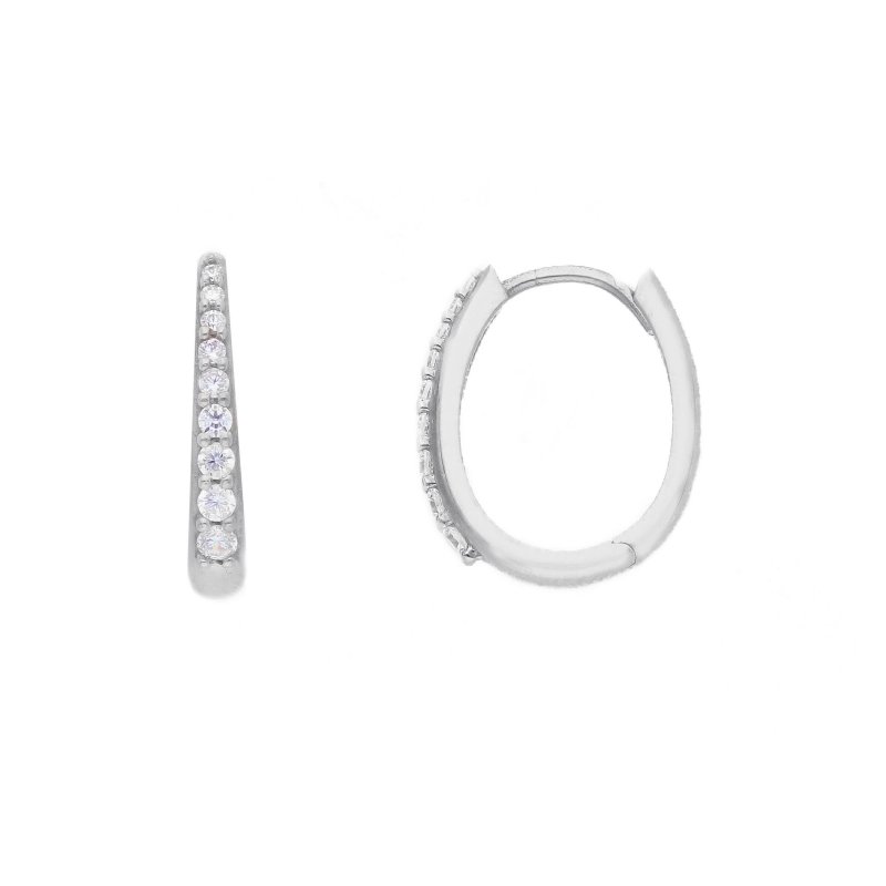 Songa Antonio - Orecchini Scattino - Oro Bianco - Zirconia Cubica