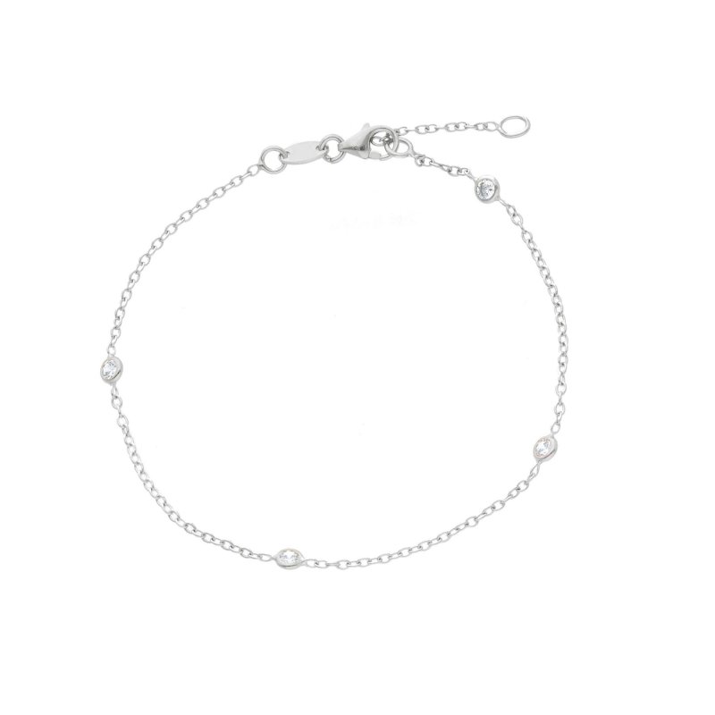 Songa Antonio - Bracciale Elementi - Oro Bianco - Zirconia Cubica