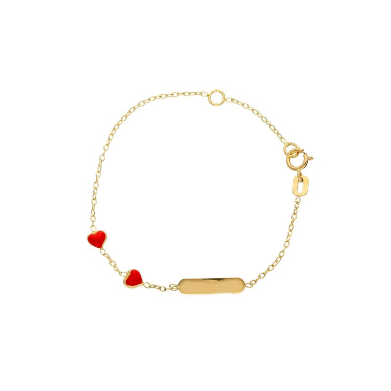 Songa Antonio - Bracciale Baby Targa - Oro 18Ct - Smalto