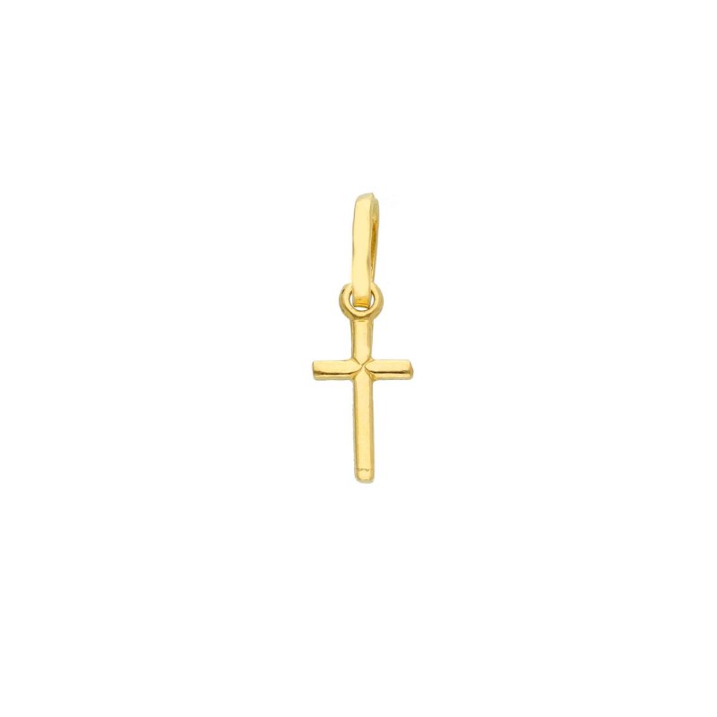 Songa Antonio - Croce Oro Giallo 18 Ct - Ciondolo Elegante