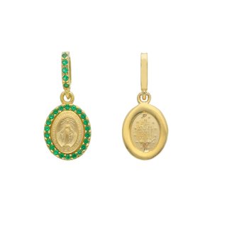 Songa Antonio - Medaglia Oro Giallo - 18 Ct - Zirconia Cubica