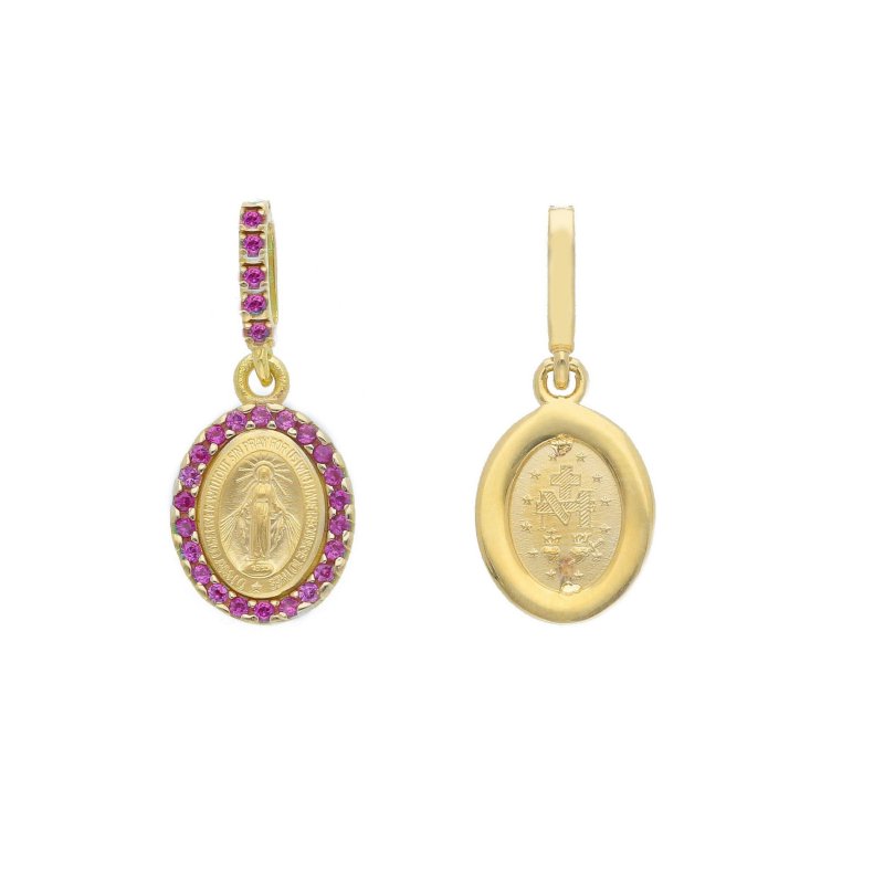 Songa Antonio - Medaglia Oro Giallo - 18 Ct - Zirconia Cubica