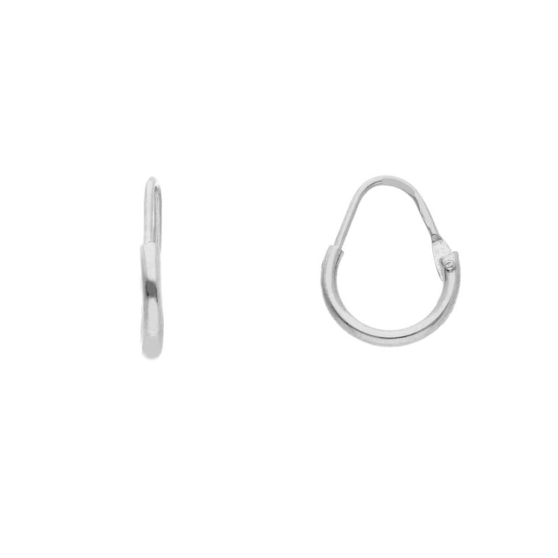 Songa Antonio - Orecchini Cerchio - Oro Bianco - 18 Ct