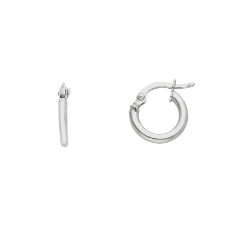 Songa Antonio - Orecchini Cerchio - Oro Bianco - 18 Ct