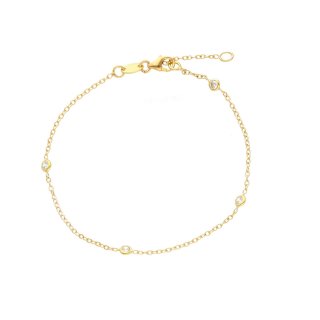 Songa Antonio - Bracciale Elementi - Oro Giallo - Zirconia Cubica