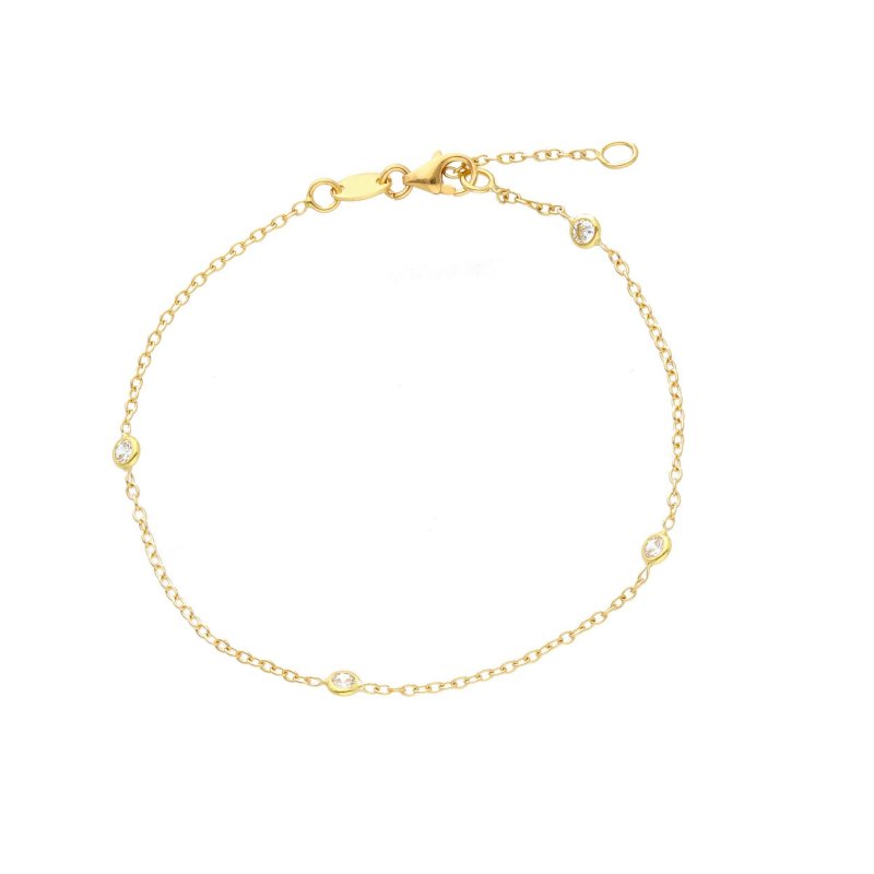 Songa Antonio - Bracciale Elementi - Oro Giallo - Zirconia Cubica