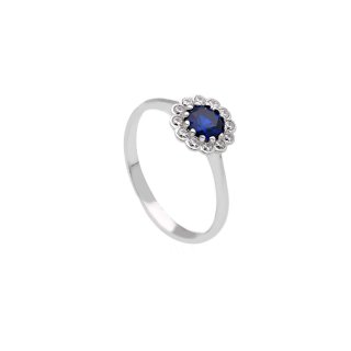 Songa Antonio - Anello Solitario - Oro Bianco - 18 Ct