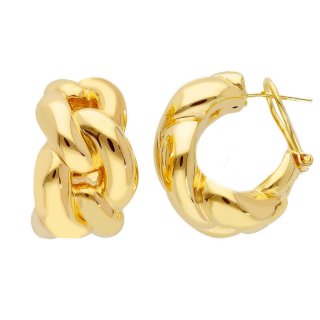 Songa Antonio - Orecchini Perno Clips - Oro Giallo - 18 Ct