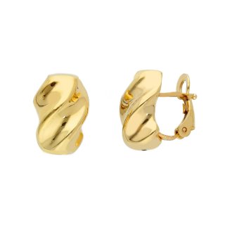 Songa Antonio - Orecchini Perno Clips - Oro Giallo 18 Ct