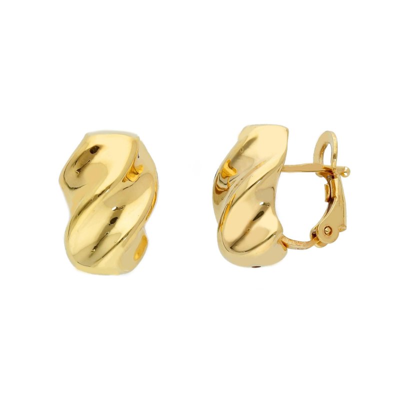 Songa Antonio - Orecchini Perno Clips - Oro Giallo 18 Ct