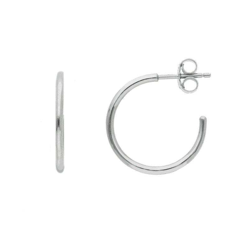 Songa Antonio - Orecchini Cerchio - Oro Bianco - 18 Ct