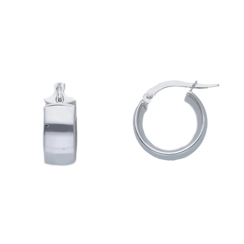 Songa Antonio - Orecchini Cerchio - Oro Bianco - 18 Ct