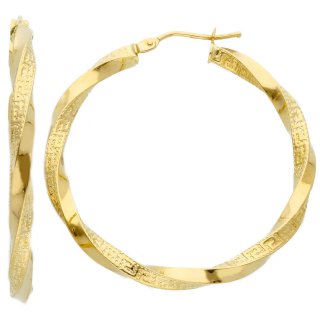 Songa Antonio - Orecchini Cerchio - Oro Giallo - 18 Ct