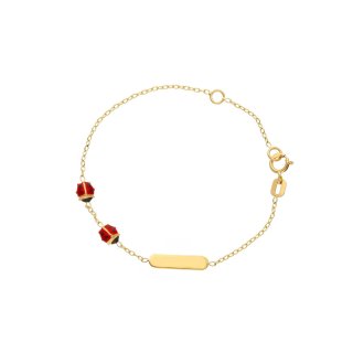 Songa Antonio - Bracciale Baby Targa - Oro 18 Ct - Smalto