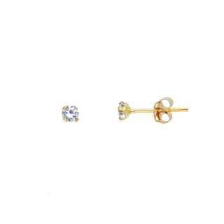 Songa Antonio - Orecchini Punto Luce - Oro Giallo - Zirconia Cubica