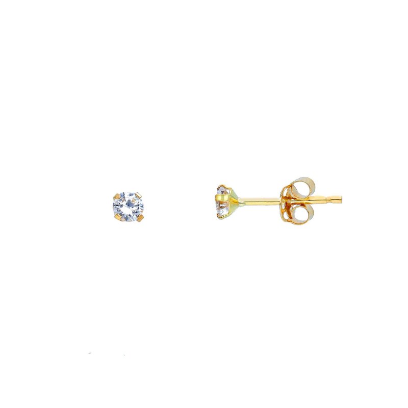 Songa Antonio - Orecchini Punto Luce - Oro Giallo - Zirconia Cubica