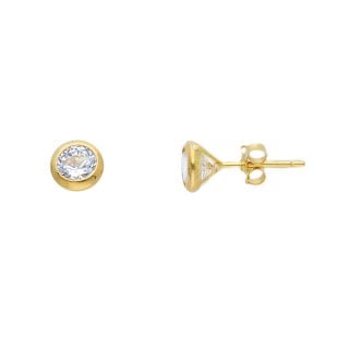 Songa Antonio - Orecchini Punto Luce - Oro Giallo - Zirconia Cubica