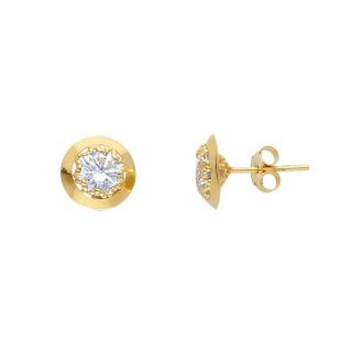 Songa Antonio - Orecchini Punto Luce - Oro Giallo - Zirconia Cubica