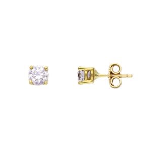 Songa Antonio - Orecchini Punto Luce - Oro Giallo - Zirconia Cubica