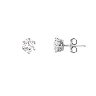 Songa Antonio - Orecchini Punto Luce - Oro Bianco - Zirconia Cubica