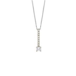 Songa Antonio - Girocollo Punto Luce - Oro Bianco - Zirconia Cubica