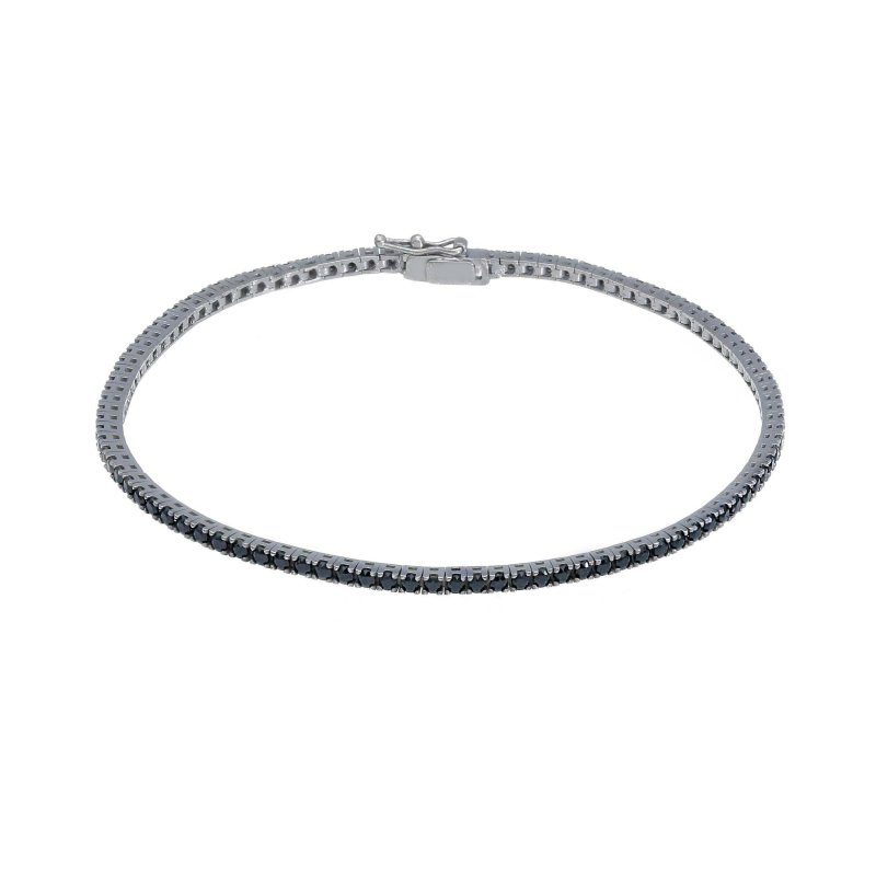 Songa Antonio - Bracciale Tennis - Oro Bianco - Zirconia Cubica