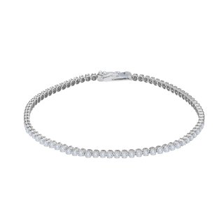 Songa Antonio - Bracciale Tennis - Oro Bianco - Zirconia Cubica