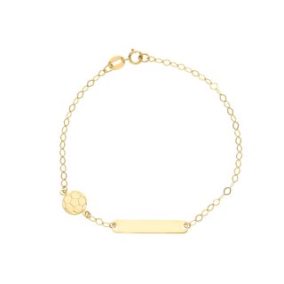 Songa Antonio - Bracciale Baby Targa - Oro Giallo - 18 Ct