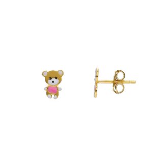 Songa Antonio - Orecchini A Lobo - Oro 18 Ct - Smalto