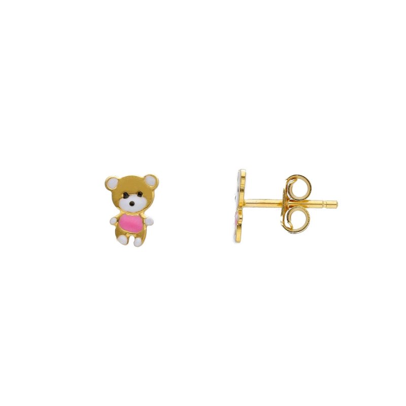 Songa Antonio - Orecchini A Lobo - Oro 18 Ct - Smalto