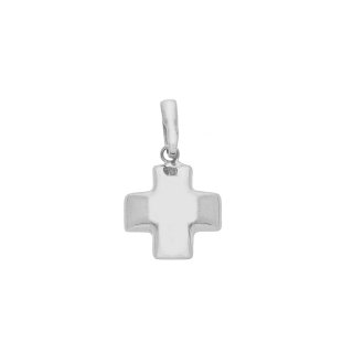Songa Antonio - Croce Pendente - Oro Bianco - 18 Carati