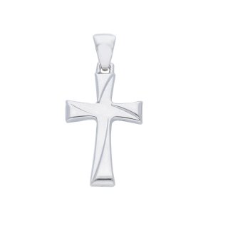 Songa Antonio - Croce Oro Bianco - 18 Ct - Eleganza Senza Tempo