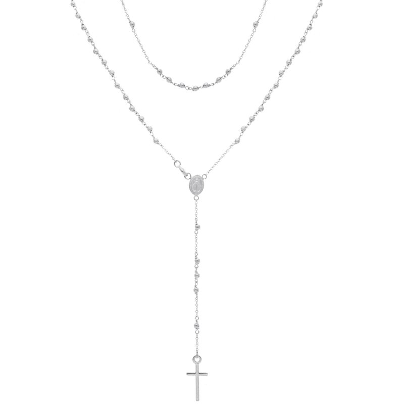 Songa Antonio - Rosario Collana - Oro Bianco - 18 Ct