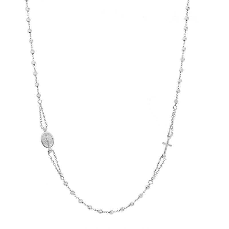 Songa Antonio - Rosario Collana - Oro Bianco - 18 Ct