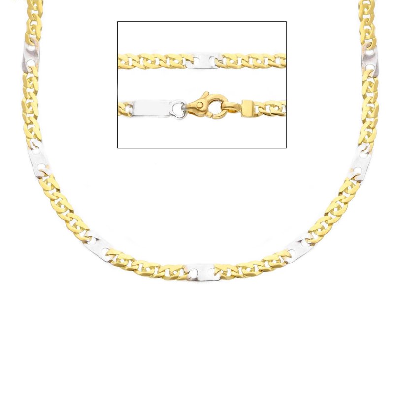 Songa Antonio - Catena Girocollo - Oro Giallo - Oro Bianco