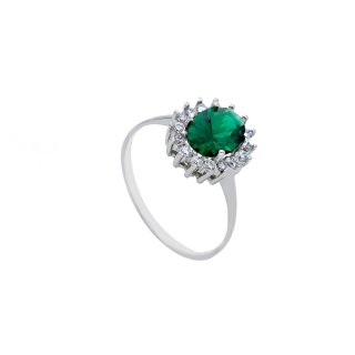 Songa Antonio - Anello Solitario - Oro Bianco - 18 Ct