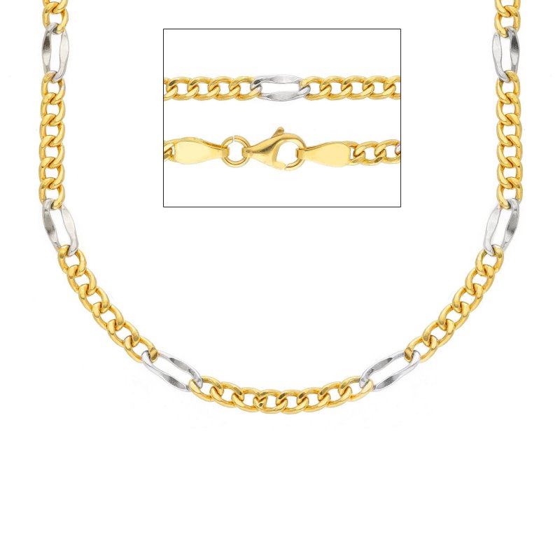 Songa Antonio - Catena Girocollo - Oro Giallo - Oro Bianco