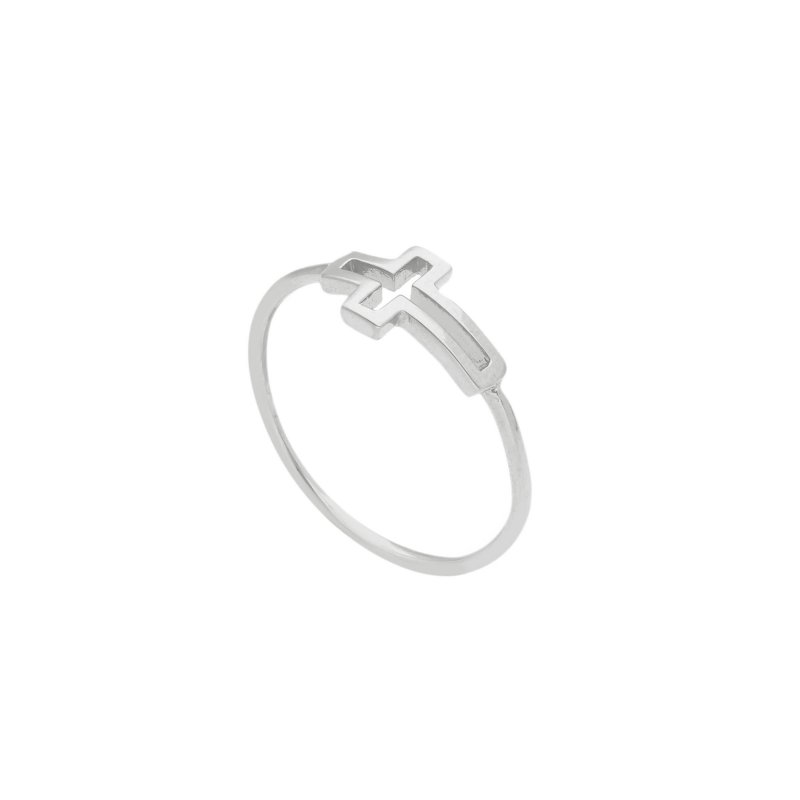 Songa Antonio - Anello Filo - Oro Bianco - 18 Carati