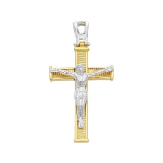 Songa Antonio - Croce Con Cristo - Oro Giallo - Oro Bianco