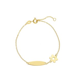 Songa Antonio - Bracciale Baby Targa - Oro Giallo - 18 Ct