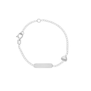 Songa Antonio - Bracciale Baby Targa - Oro Bianco - 18 Carati