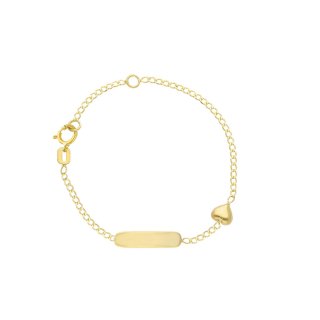 Songa Antonio - Bracciale Baby Targa - Oro Giallo 18Ct
