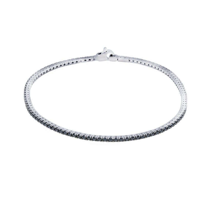 Songa Antonio - Bracciale Tennis - Oro Bianco - Zirconia Cubica