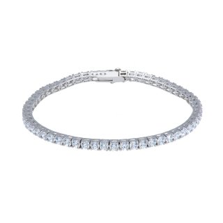 Songa Antonio - Bracciale Tennis - Oro Bianco - Zirconia Cubica