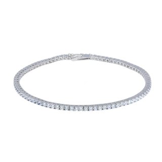 Songa Antonio - Bracciale Tennis - Oro Bianco - Zirconia Cubica