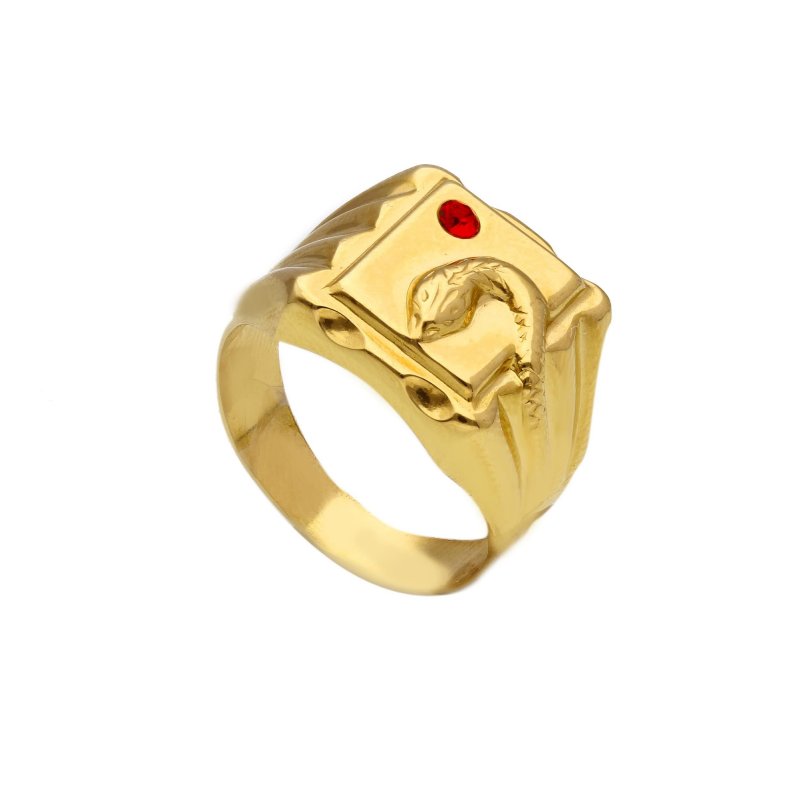 Songa Antonio - Anello Chevalier - Oro Giallo - Cristallo Artificiale