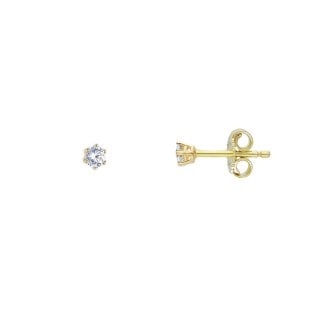 Songa Antonio - Orecchini Punto Luce - Oro Giallo - Zirconia Cubica