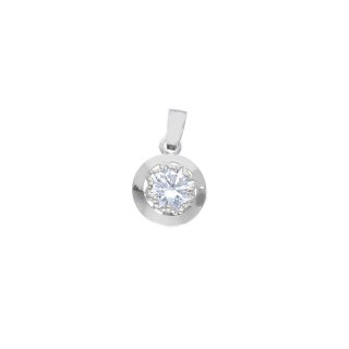 Songa Antonio - Ciondolo Elegante - Oro Bianco - Zirconia Cubica
