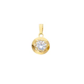 Songa Antonio - Ciondolo Oro Giallo 18 Ct - Zirconia Cubica
