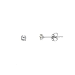 Songa Antonio - Orecchini Punto Luce - Oro Bianco - Zirconia Cubica